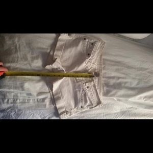 TRUE RELIGION WHITE JESS SHORTS 30